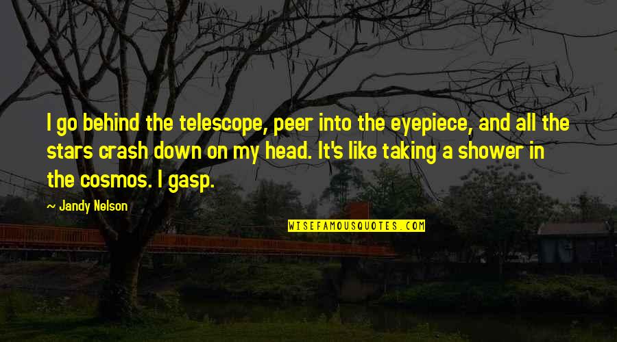 Famous Donut Quotes By Jandy Nelson: I go behind the telescope, peer into the Famous Donut Quotes By Jandy Nelson: I go behind the telescope, peer into the