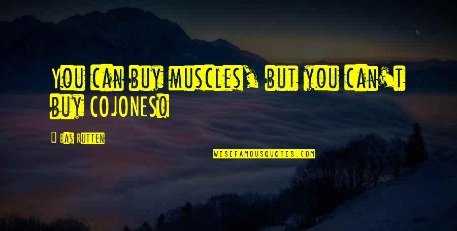 Famous Entj Quotes By Bas Rutten: You can buy muscles, but you can't buy