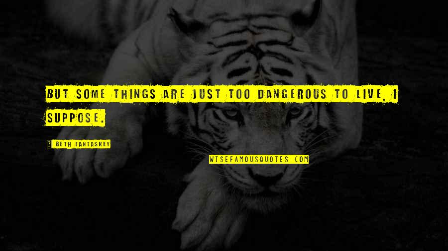 Famous Everyday Quotes By Beth Fantaskey: But some things are just too dangerous to