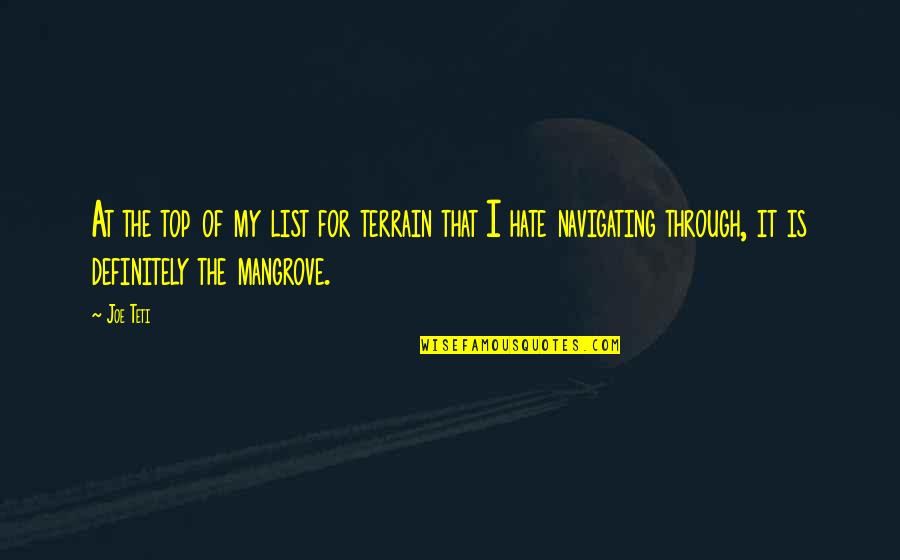 Famous Greenspan Quotes By Joe Teti: At the top of my list for terrain Famous Greenspan Quotes By Joe Teti: At the top of my list for terrain