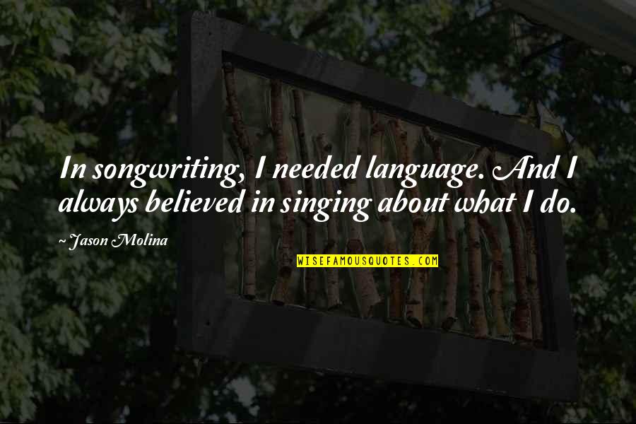Famous Hypochondriac Quotes By Jason Molina: In songwriting, I needed language. And I always