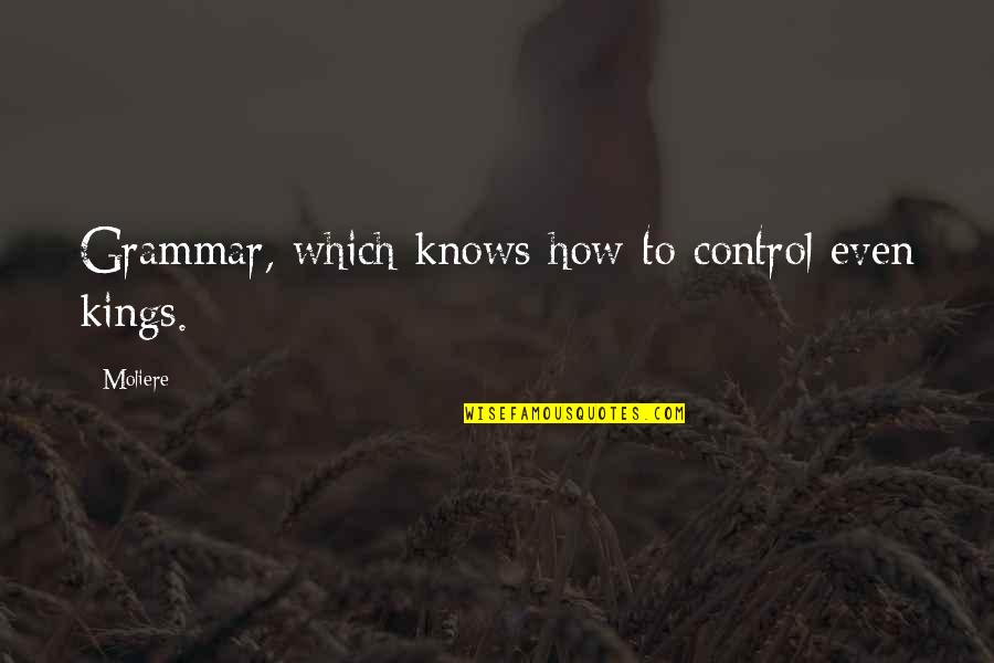 Famous Icarus Quotes By Moliere: Grammar, which knows how to control even kings.