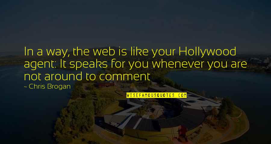 Famous Irishman Quotes By Chris Brogan: In a way, the web is like your