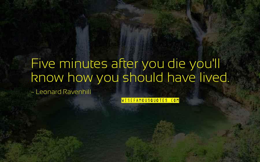 Famous Job Description Quotes By Leonard Ravenhill: Five minutes after you die you'll know how Famous Job Description Quotes By Leonard Ravenhill: Five minutes after you die you'll know how