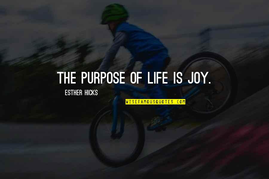 Famous John Nelson Darby Quotes By Esther Hicks: The purpose of life is Joy.