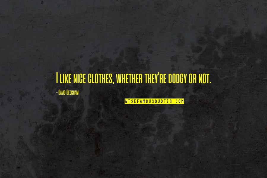 Famous Kikuyu Quotes By David Beckham: I like nice clothes, whether they're dodgy or Famous Kikuyu Quotes By David Beckham: I like nice clothes, whether they're dodgy or