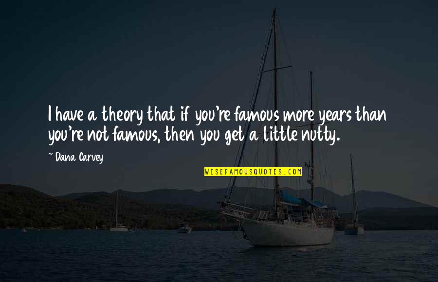 Famous Little Quotes By Dana Carvey: I have a theory that if you're famous