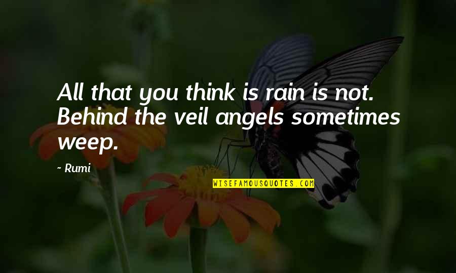 Famous Logging Quotes By Rumi: All that you think is rain is not.