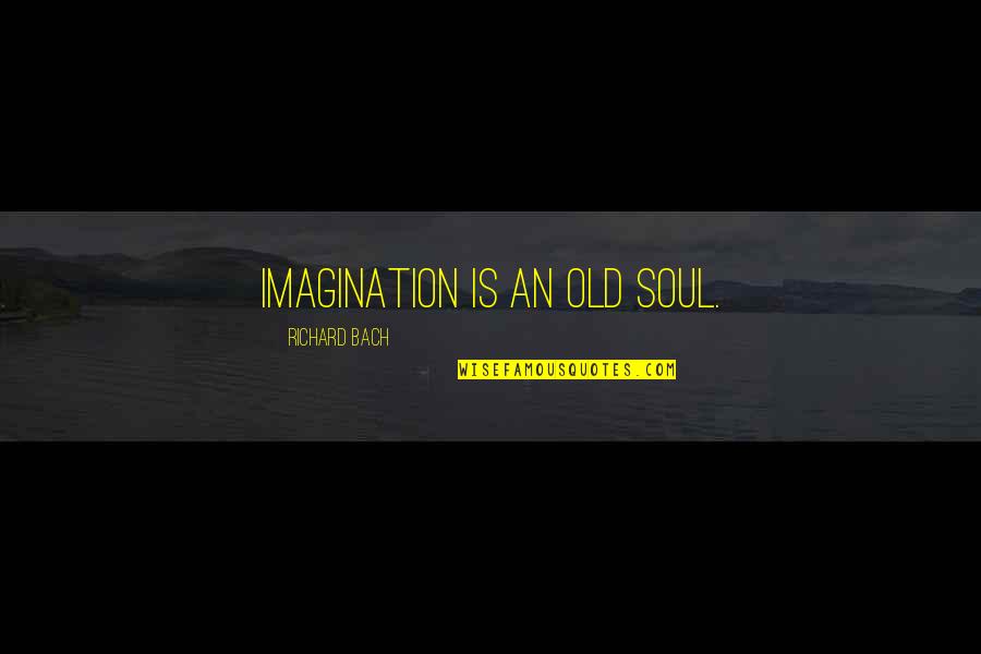 Famous Misinterpretation Quotes By Richard Bach: Imagination is an old soul.