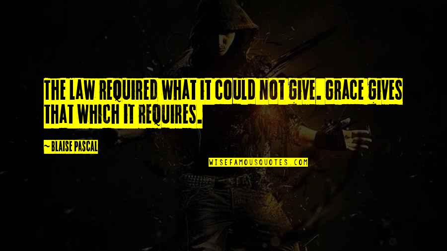 Famous Oakland Raiders Quotes By Blaise Pascal: The law required what it could not give.