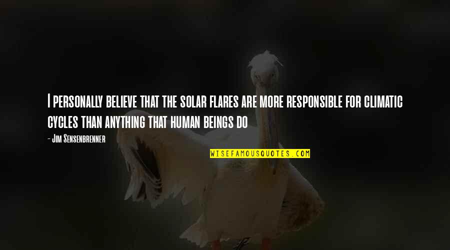 Famous Pacino Quotes By Jim Sensenbrenner: I personally believe that the solar flares are