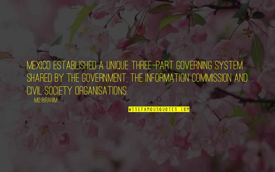 Famous Robert De Niro Film Quotes By Mo Ibrahim: Mexico established a unique three-part governing system shared