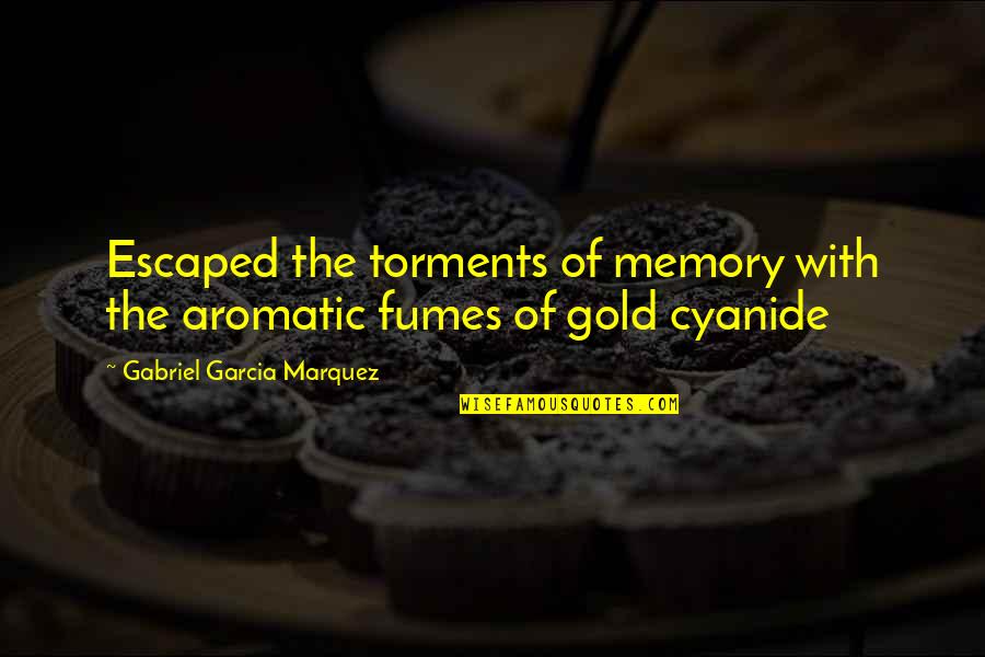 Famous Rock Guitarist Quotes By Gabriel Garcia Marquez: Escaped the torments of memory with the aromatic