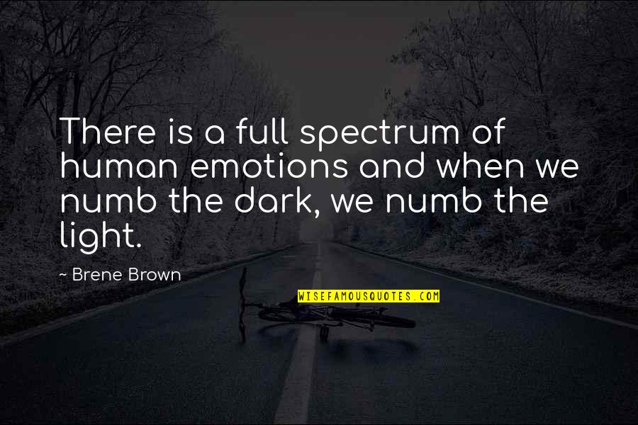 Famous Rock Lee Quotes By Brene Brown: There is a full spectrum of human emotions