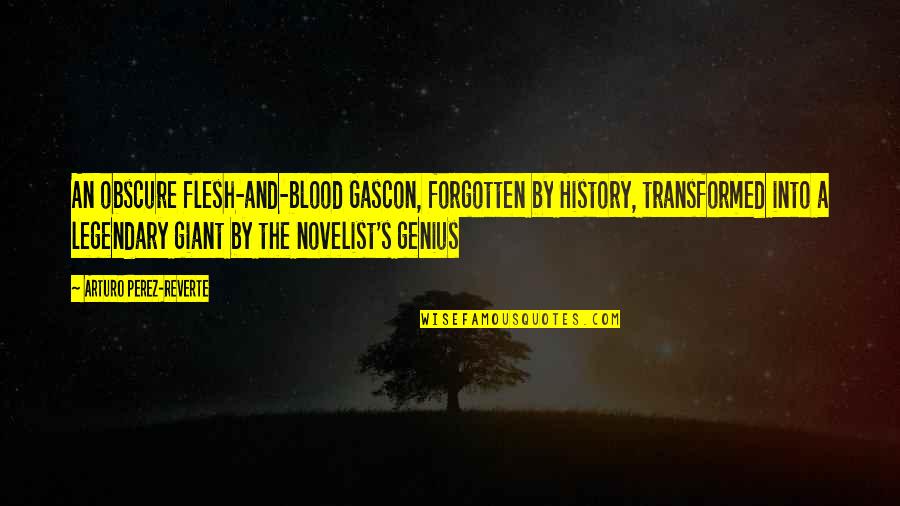 Famous Saving Lives Quotes By Arturo Perez-Reverte: An obscure flesh-and-blood Gascon, forgotten by History, transformed