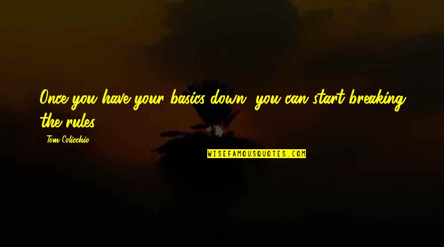 Famous Sheldon Quotes By Tom Colicchio: Once you have your basics down, you can
