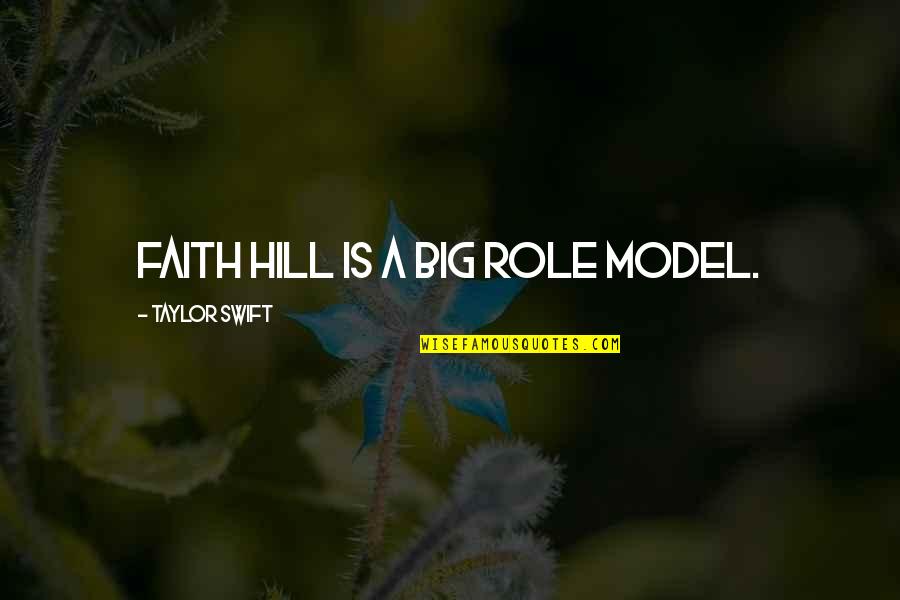 Famous Significant Other Quotes By Taylor Swift: Faith Hill is a big role model.