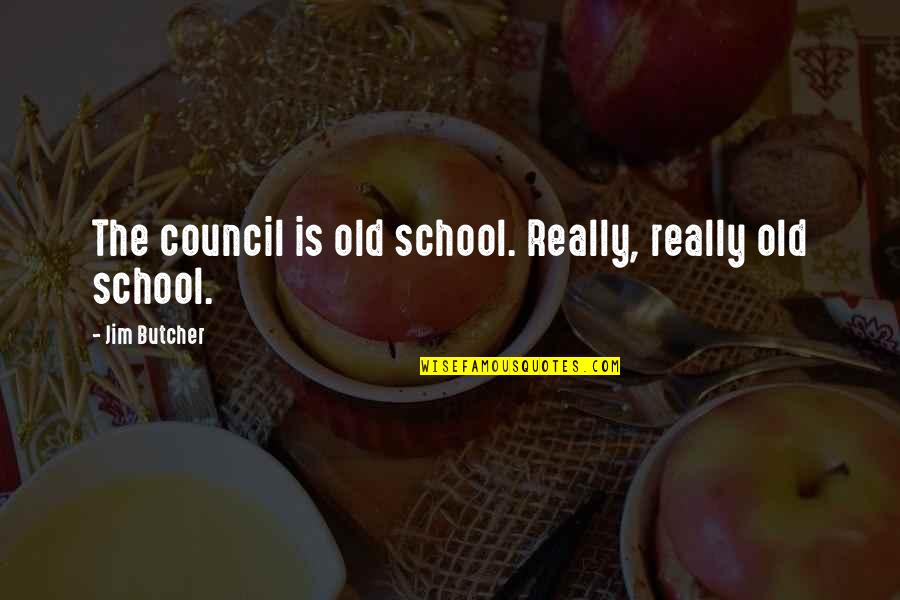 Famous Social Worker Quotes By Jim Butcher: The council is old school. Really, really old
