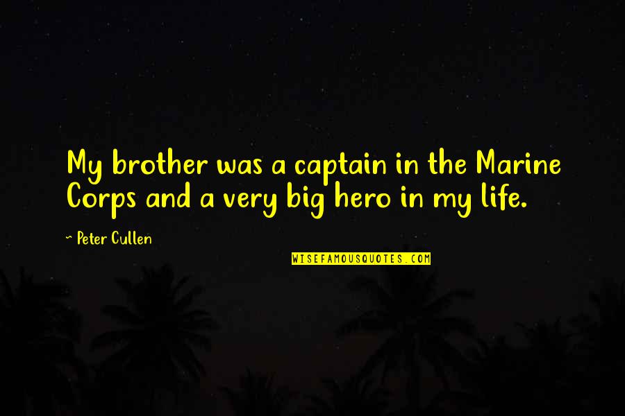 Famous Supervisor Quotes By Peter Cullen: My brother was a captain in the Marine