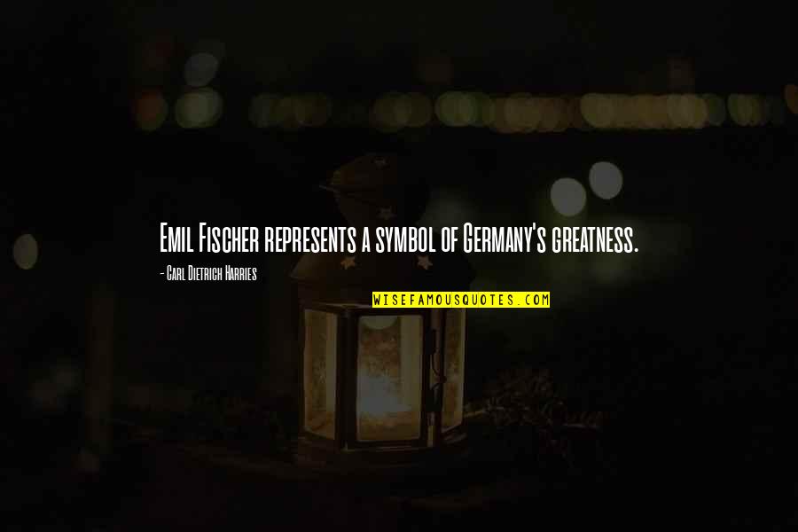 Famous Tuli Kupferberg Quotes By Carl Dietrich Harries: Emil Fischer represents a symbol of Germany's greatness. Famous Tuli Kupferberg Quotes By Carl Dietrich Harries: Emil Fischer represents a symbol of Germany's greatness.