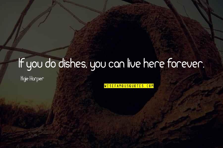 Famous Universities Quotes By Kaje Harper: If you do dishes, you can live here Famous Universities Quotes By Kaje Harper: If you do dishes, you can live here