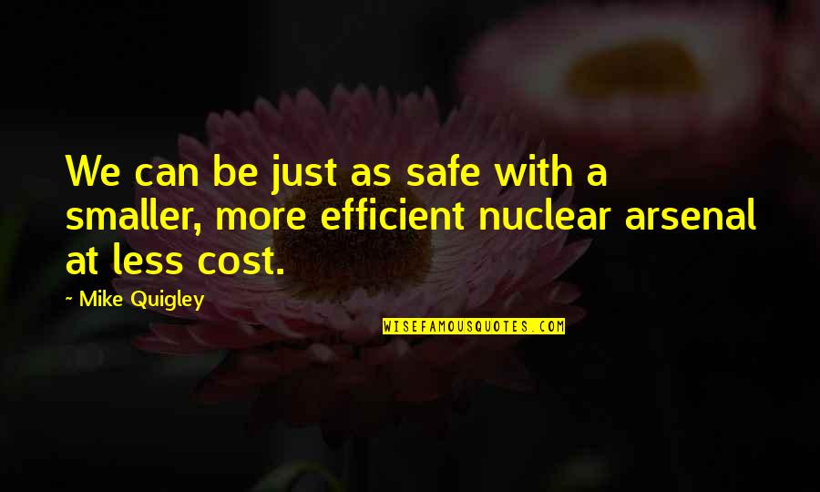 Fanaleds Quotes By Mike Quigley: We can be just as safe with a