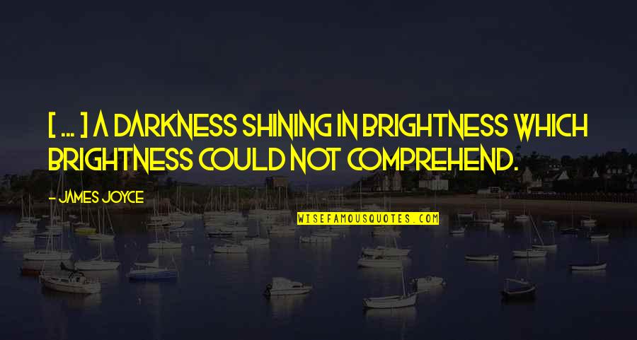 Fanboys Examples Quotes By James Joyce: [ ... ] a darkness shining in brightness