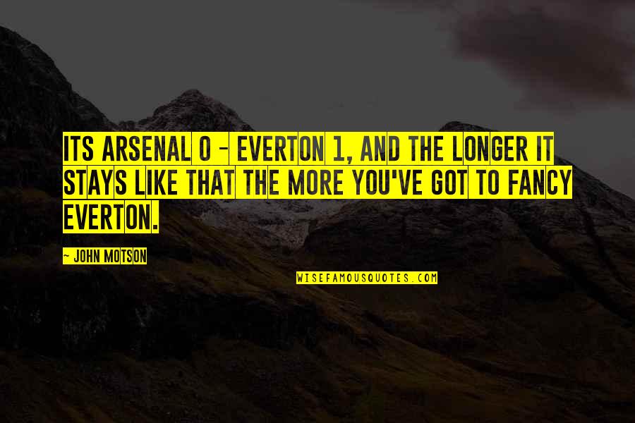 Fancy Quotes By John Motson: Its Arsenal