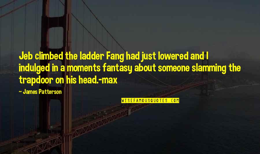 Fang James Patterson Quotes By James Patterson: Jeb climbed the ladder Fang had just lowered
