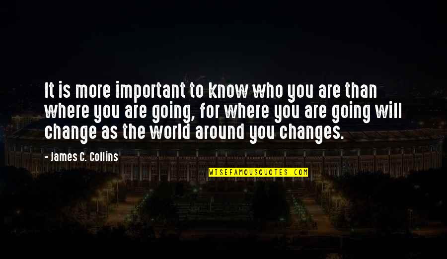 Fantacity Quotes By James C. Collins: It is more important to know who you