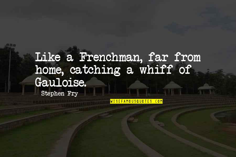 Far From Home Quotes By Stephen Fry: Like a Frenchman, far from home, catching a