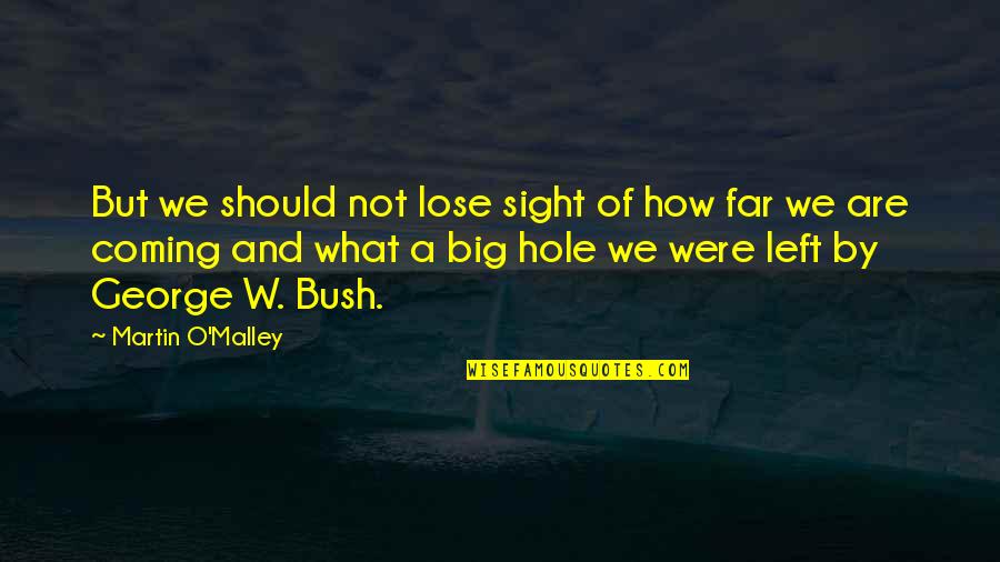 Far Sight Quotes By Martin O'Malley: But we should not lose sight of how
