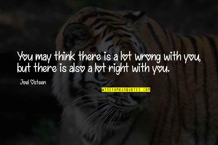 Farazmand Fau Quotes By Joel Osteen: You may think there is a lot wrong
