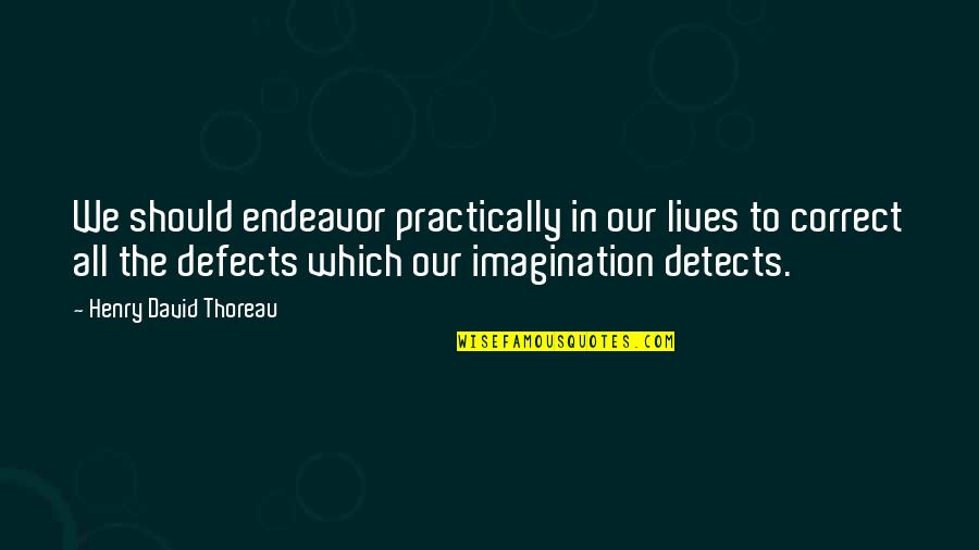 Farfurie Cuptor Quotes By Henry David Thoreau: We should endeavor practically in our lives to