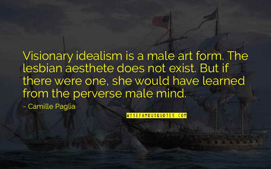 Farokhmanesh Quotes By Camille Paglia: Visionary idealism is a male art form. The
