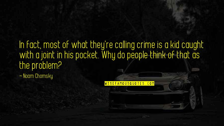 Fascinated By Nature Quotes By Noam Chomsky: In fact, most of what they're calling crime