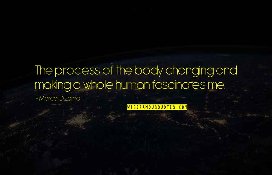 Fascinates Quotes By Marcel Dzama: The process of the body changing and making