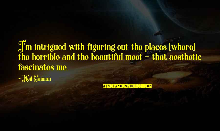 Fascinates Quotes By Neil Gaiman: I'm intrigued with figuring out the places [where]