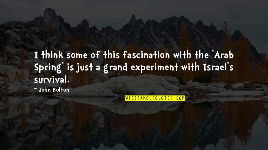Fascination Quotes By John Bolton: I think some of this fascination with the