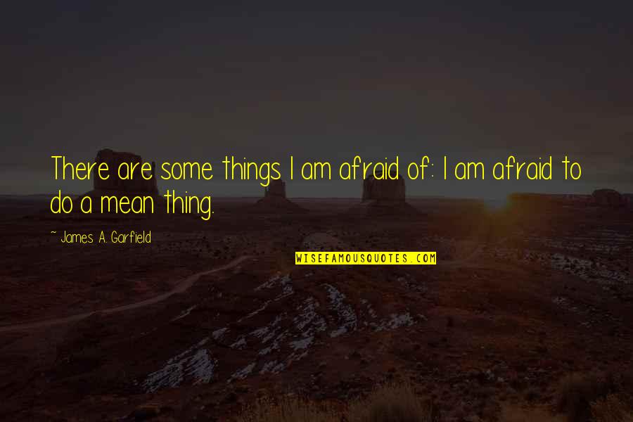 Fascinations Coupons Quotes By James A. Garfield: There are some things I am afraid of:
