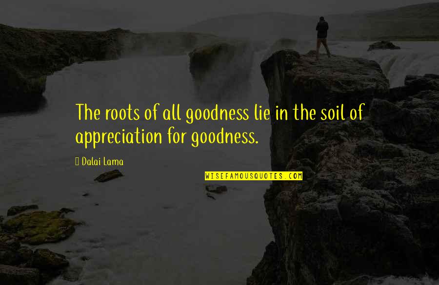 Fascinations Superstore Quotes By Dalai Lama: The roots of all goodness lie in the