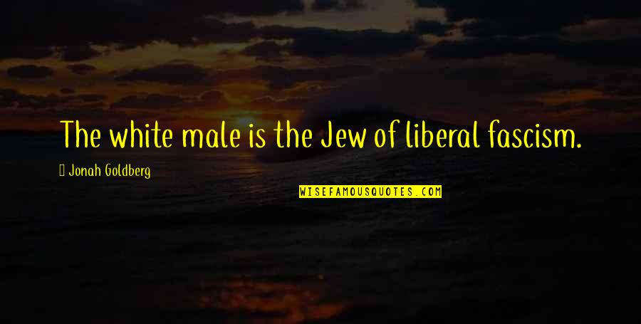 Fascism Quotes By Jonah Goldberg: The white male is the Jew of liberal