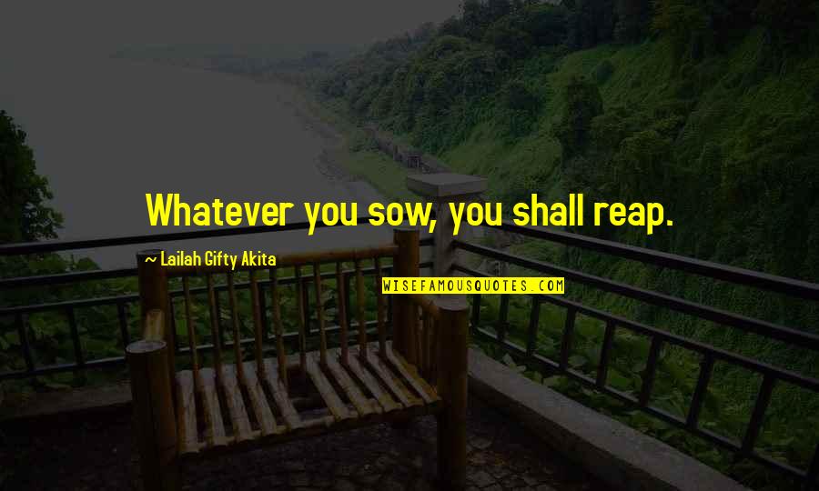 Fassberg Contracting Quotes By Lailah Gifty Akita: Whatever you sow, you shall reap.