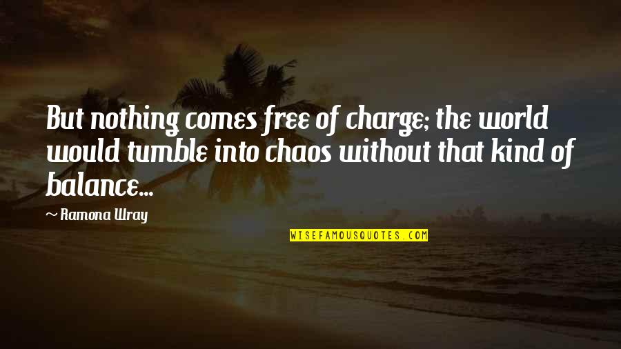 Fast Bike Riding Quotes By Ramona Wray: But nothing comes free of charge; the world