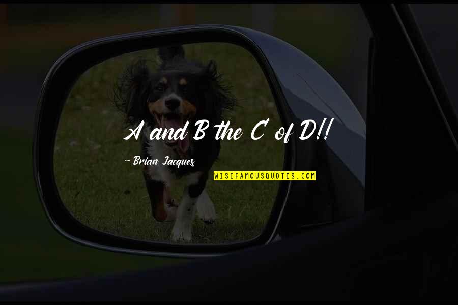 Fast Car Driving Quotes By Brian Jacques: A and B the C of D!! Fast Car Driving Quotes By Brian Jacques: A and B the C of D!!