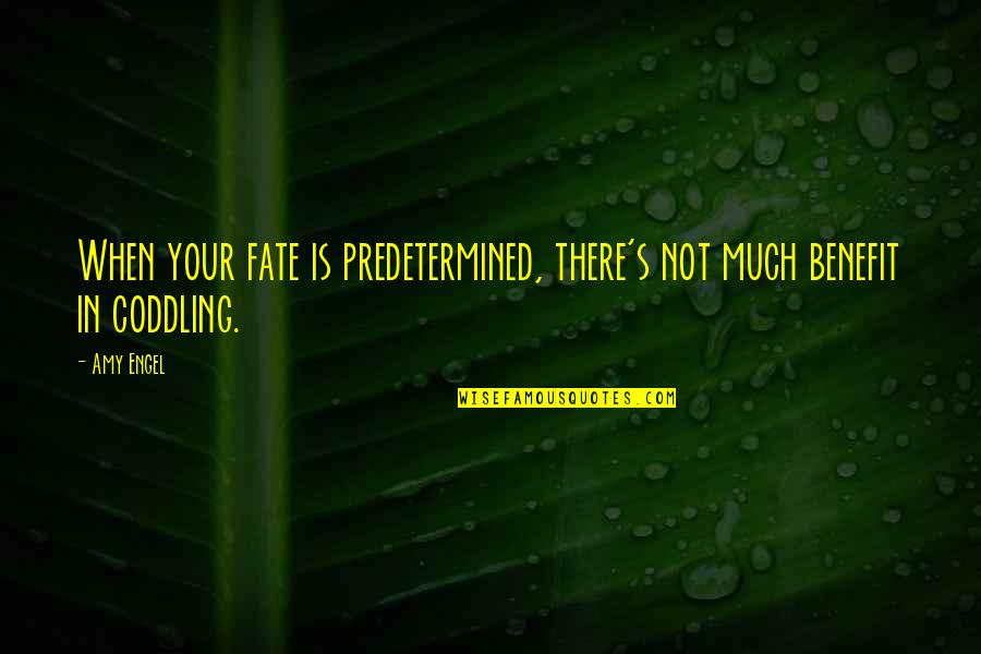 Fate Predetermined Quotes By Amy Engel: When your fate is predetermined, there's not much