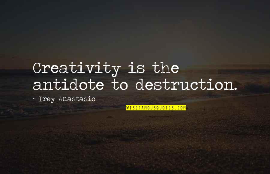 Father And Son In Law Relationship Quotes By Trey Anastasio: Creativity is the antidote to destruction. Father And Son In Law Relationship Quotes By Trey Anastasio: Creativity is the antidote to destruction.