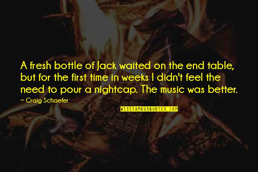 Father Lucas Trevant Quotes By Craig Schaefer: A fresh bottle of Jack waited on the