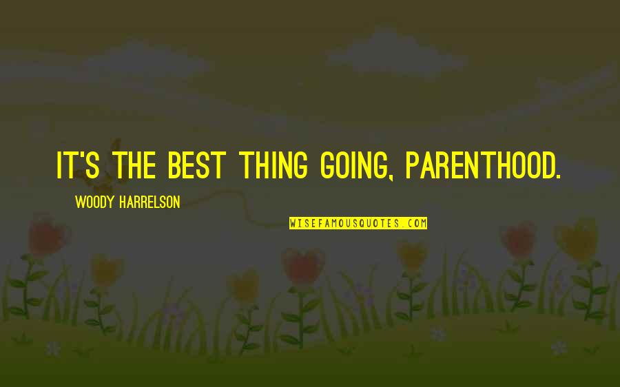 Father Michael Mcgivney Quotes By Woody Harrelson: It's the best thing going, parenthood. Father Michael Mcgivney Quotes By Woody Harrelson: It's the best thing going, parenthood.