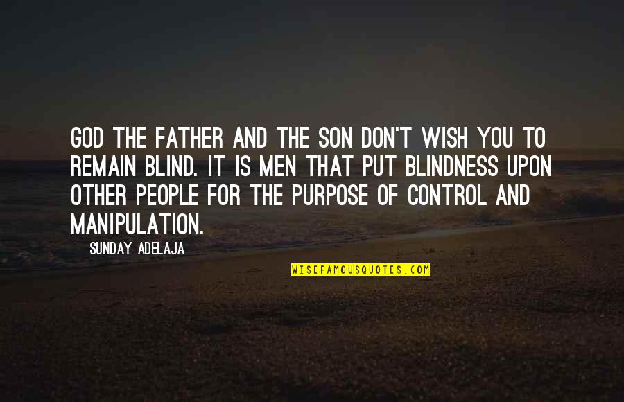 Father Son Quotes By Sunday Adelaja: God the Father and the Son don't wish